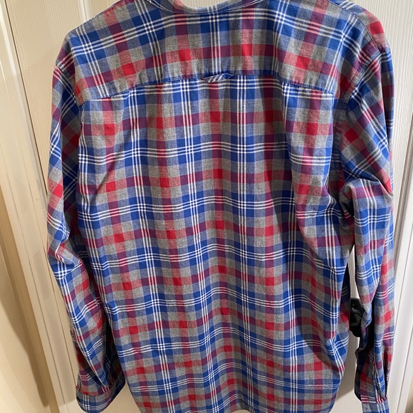 Vince Blue Plaid Long Sleeve Button Down Shirt Large - Picture 2 of 10